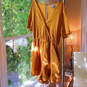 Princess Polly Mustard Corduroy Lolita Romper🐉